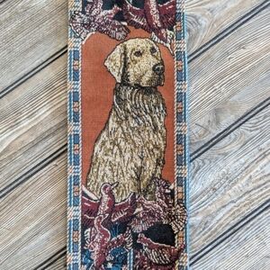 Dog tapestry 5.5" wide and 40.5" long in great condition